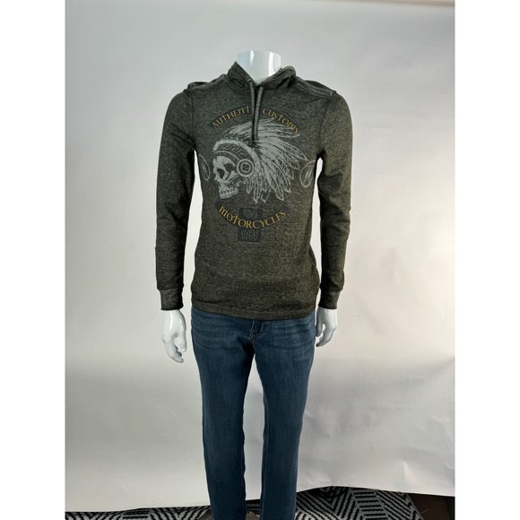 HELIX Printed Long Sleeve Thin Shirt Hoodie Mens Sz Small - Picture 2 of 16